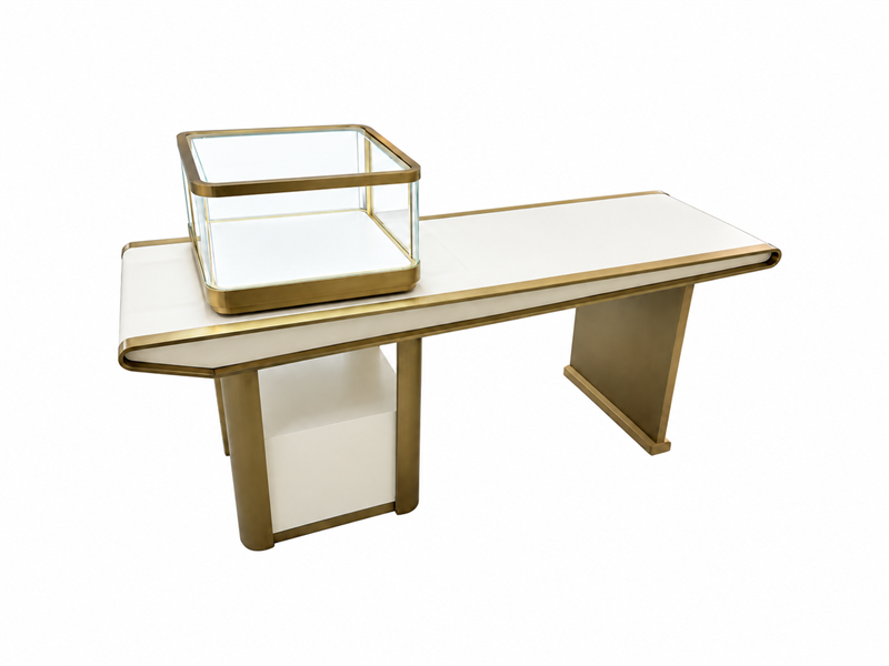 Jewelry Display Counter with Consultation Surface